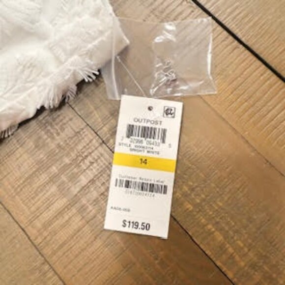 🤍INC White Textured Sleeveless Dress (Size 14) - Picture 9 of 10